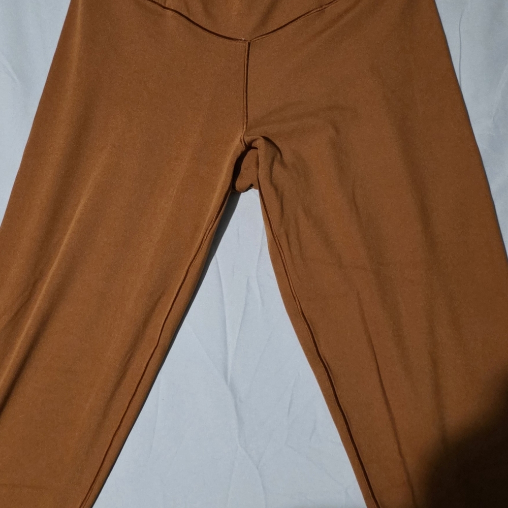 aerie rust orange high-waist leggings